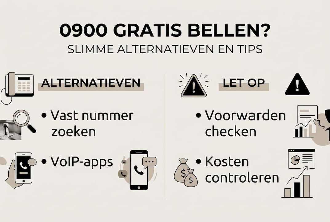 Overzicht: handige alternatieven en slimme tips voor 0900-nummers