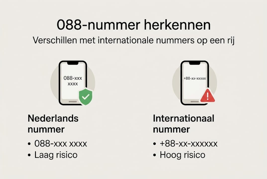 Infographic: Wat is het verschil tussen een 088-nummer en een internationaal telefoonnummer?