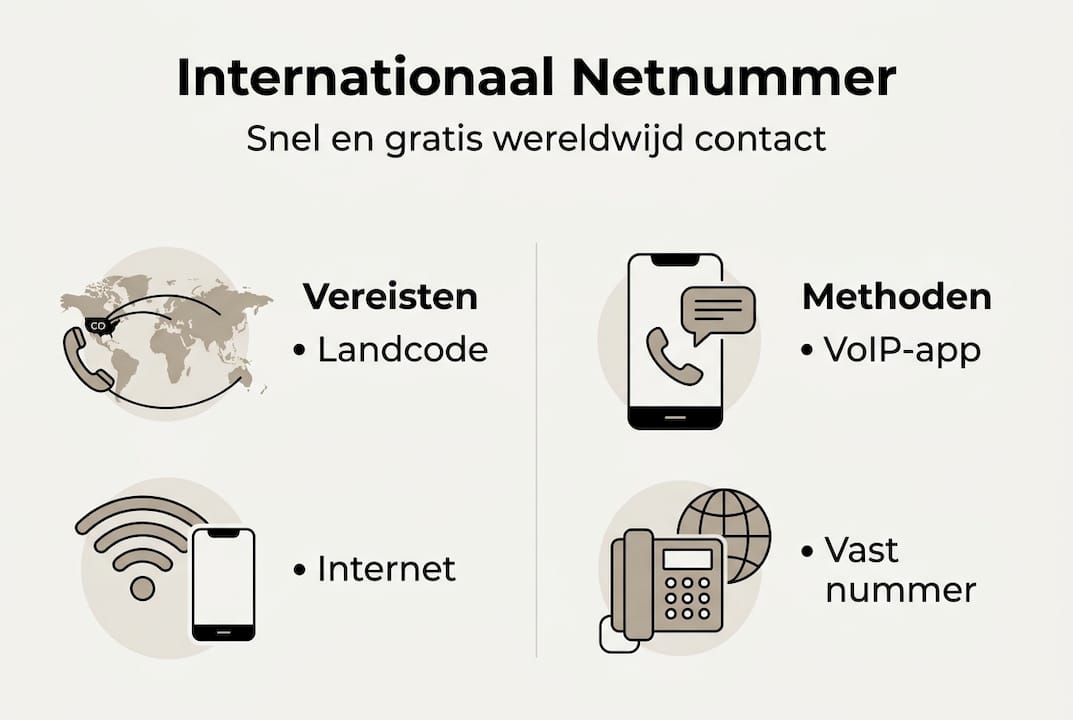Infographic: zo bel je gratis naar het buitenland