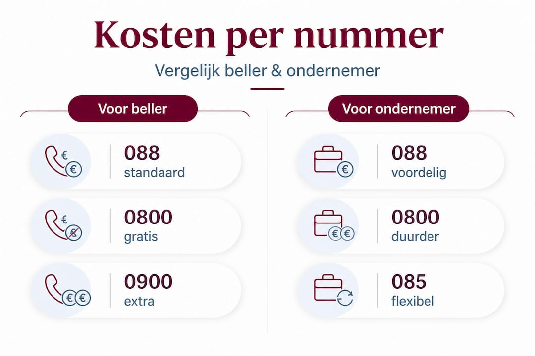 Overzicht van de kosten van Nederlandse telefoonnummers: wat betaalt de beller, en wat kost het voor de ondernemer?