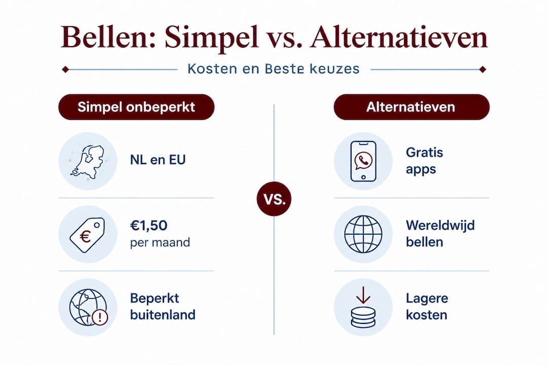 Infographic: Gewoon bellen of kiezen voor internationale alternatieven?