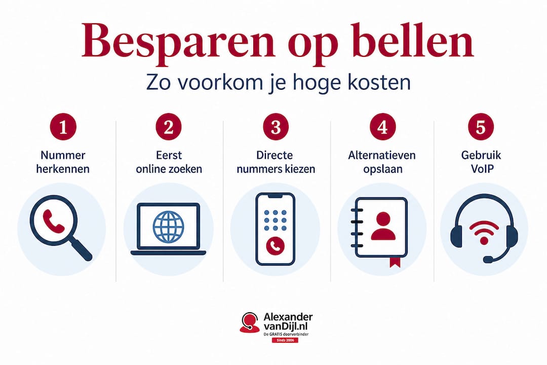 Handige infographic: zo bespaar je eenvoudig op je belkosten