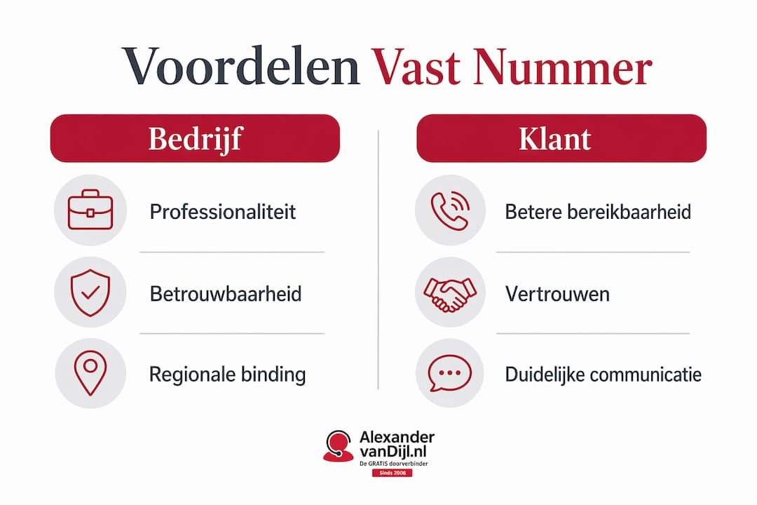 Infographic: Waarom vaste telefoonnummers een meerwaarde zijn voor bedrijven én hun klanten