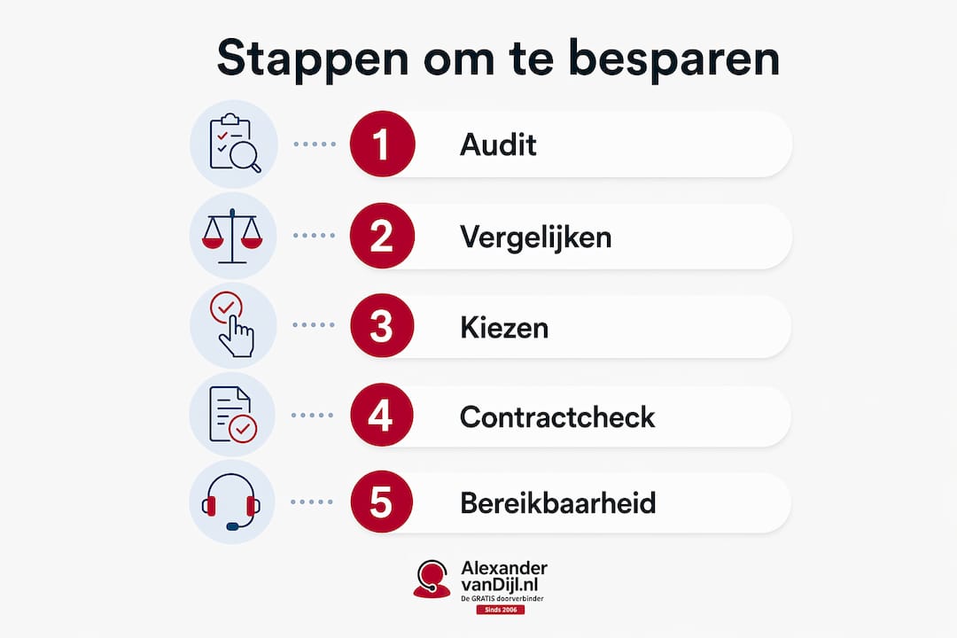 Infographic: vijf slimme tips om te besparen op je telefoonkosten