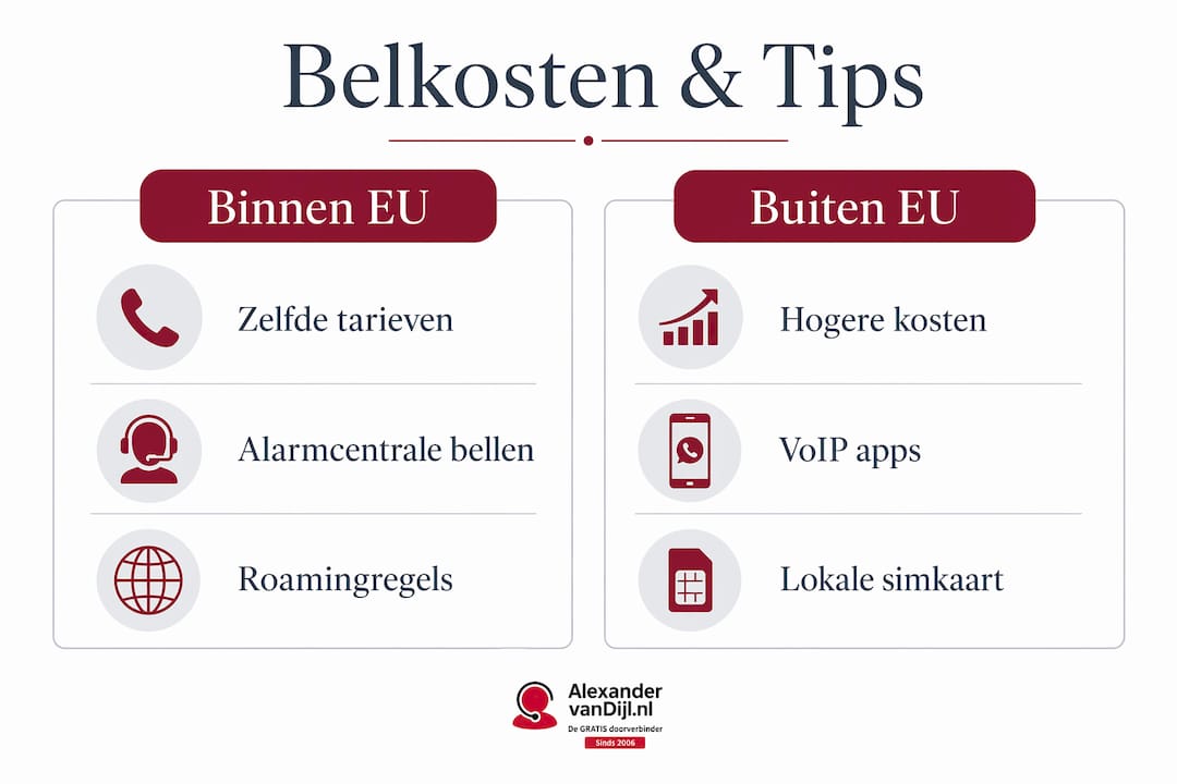 Overzicht: belkosten en handige tips voor bellen binnen én buiten de EU