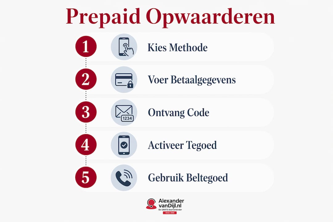 Stappenplan: zo waardeer je je prepaid tegoed eenvoudig op