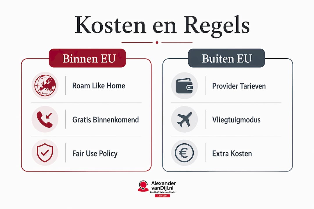 Infographic: alles wat je moet weten over bellen in het buitenland – kosten en regels op een rij