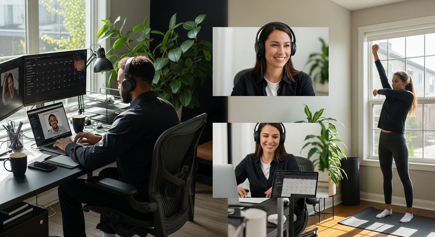 remote work, productivity, home office