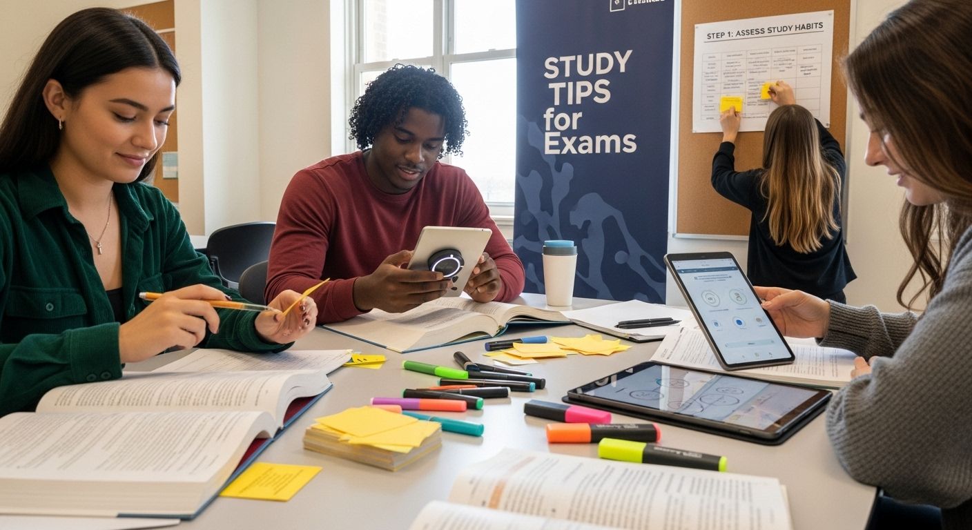 study tips exams group action