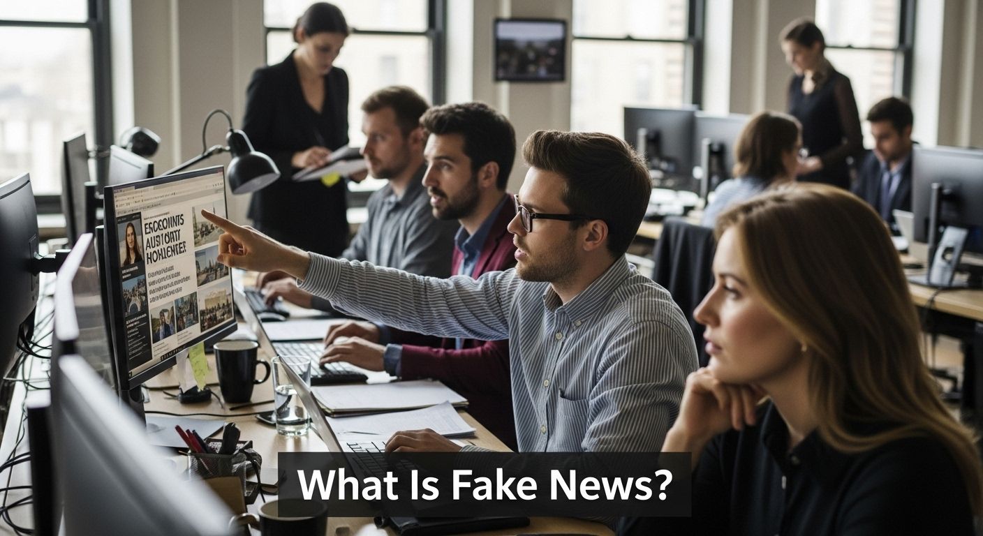 newsroom journalists fake news