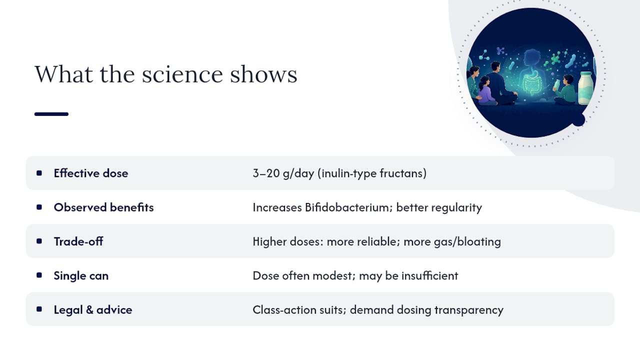 Does the science back up the gut-health claims? — overview diagram