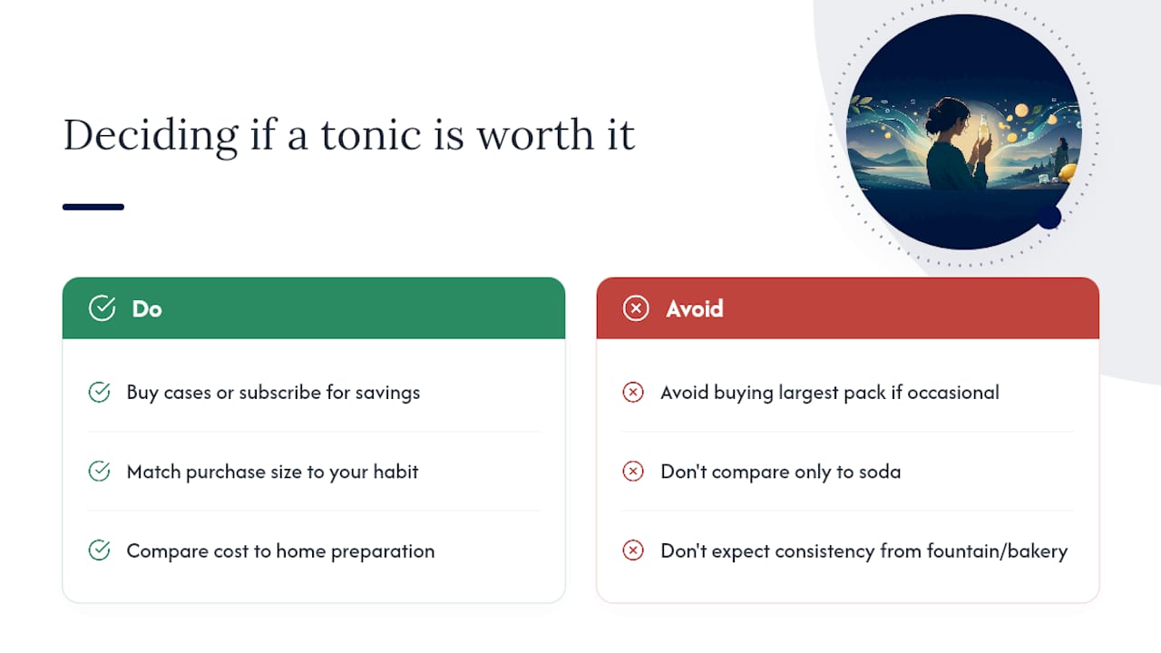 Is the cost of a lemon-ginger tonic actually worth it? — overview diagram