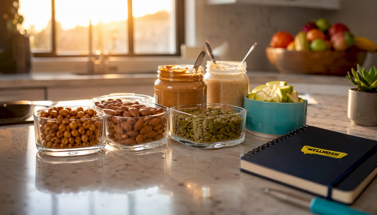 Shelf-stable clean snack items in pantry