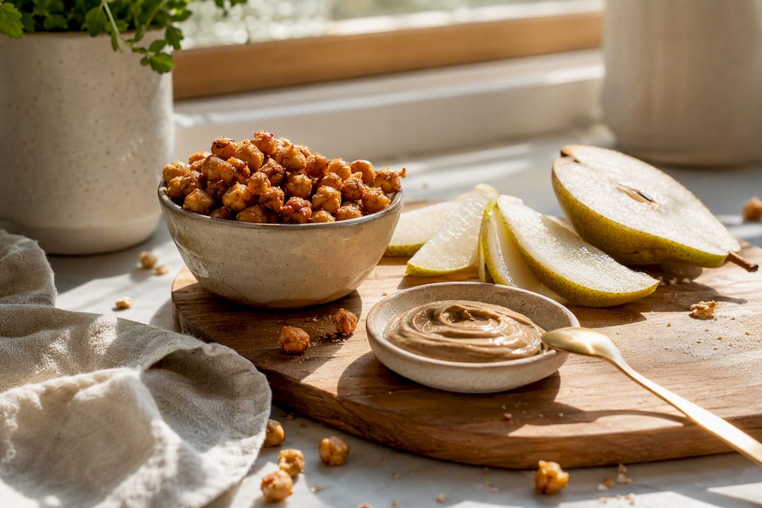 High-protein fiber snack close-up
