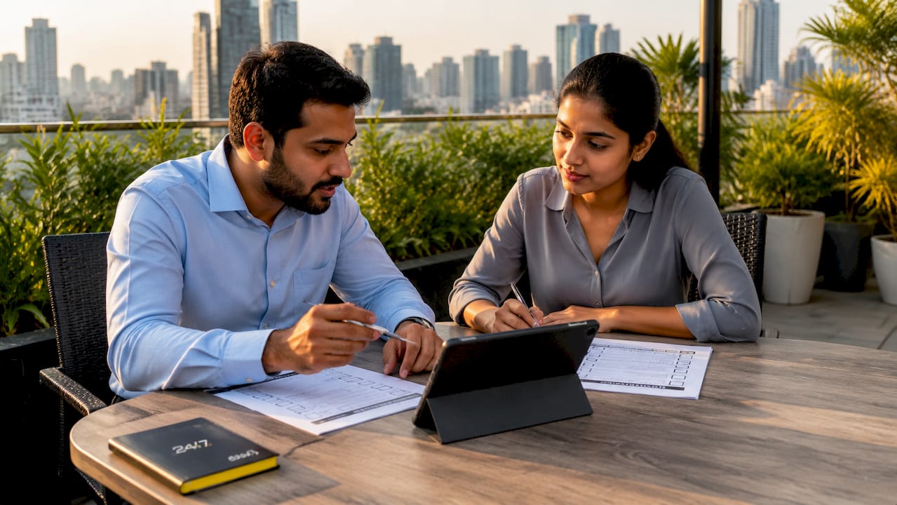 CFO and IT lead collaborating on IT requirements