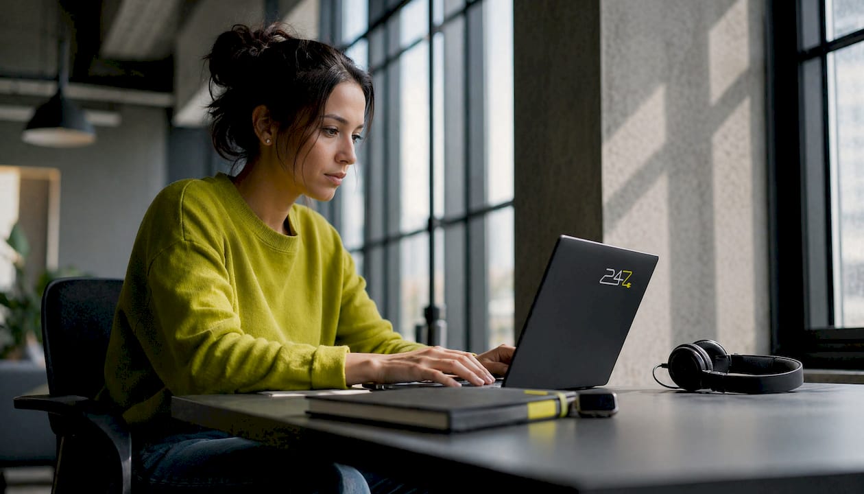IT technician working on remote support setup