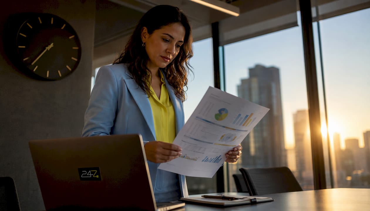 IT manager monitoring support response dashboards