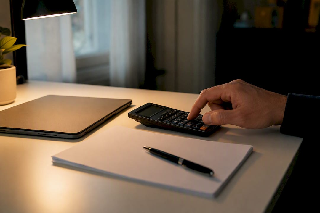 Calculator and office desk tools for benchmarking