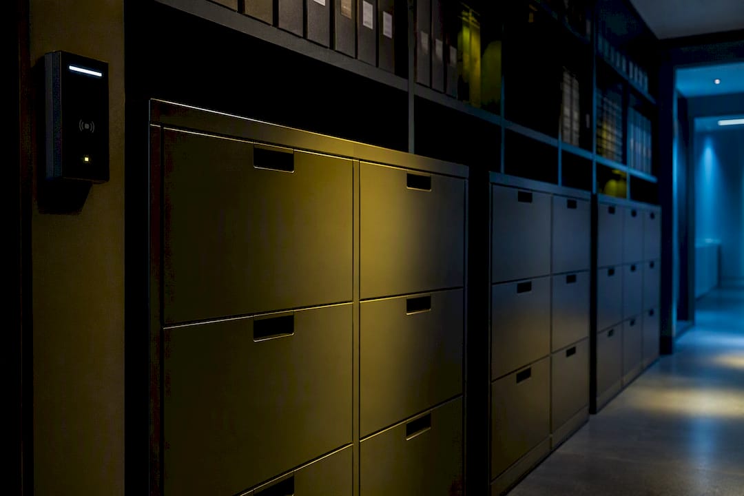 Secure law firm client records archive