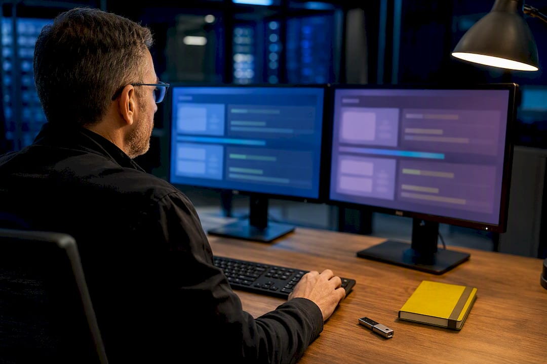 IT administrator planning secure cloud migration