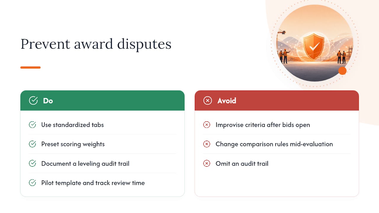What Actually Separates a Clean Award From a Disputed One — overview diagram