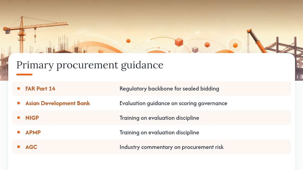 Where to Go for Primary Procurement Guidance — overview diagram