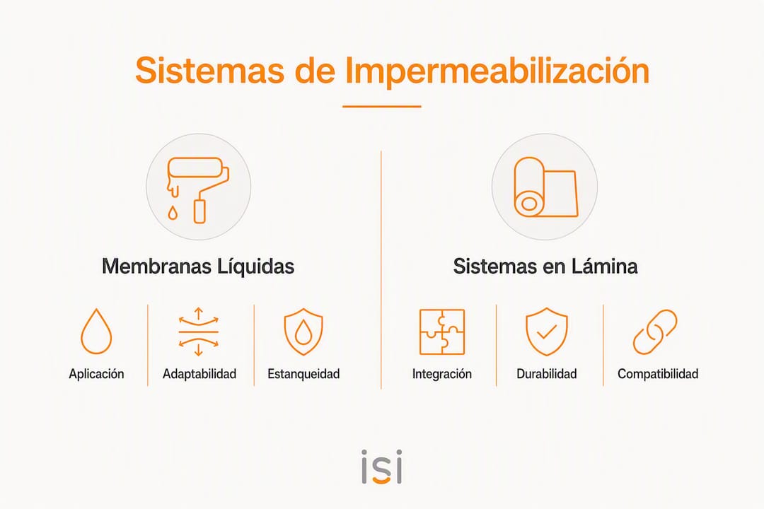 Infografía: ¿Qué sistema de impermeabilización elegir para tu baño?