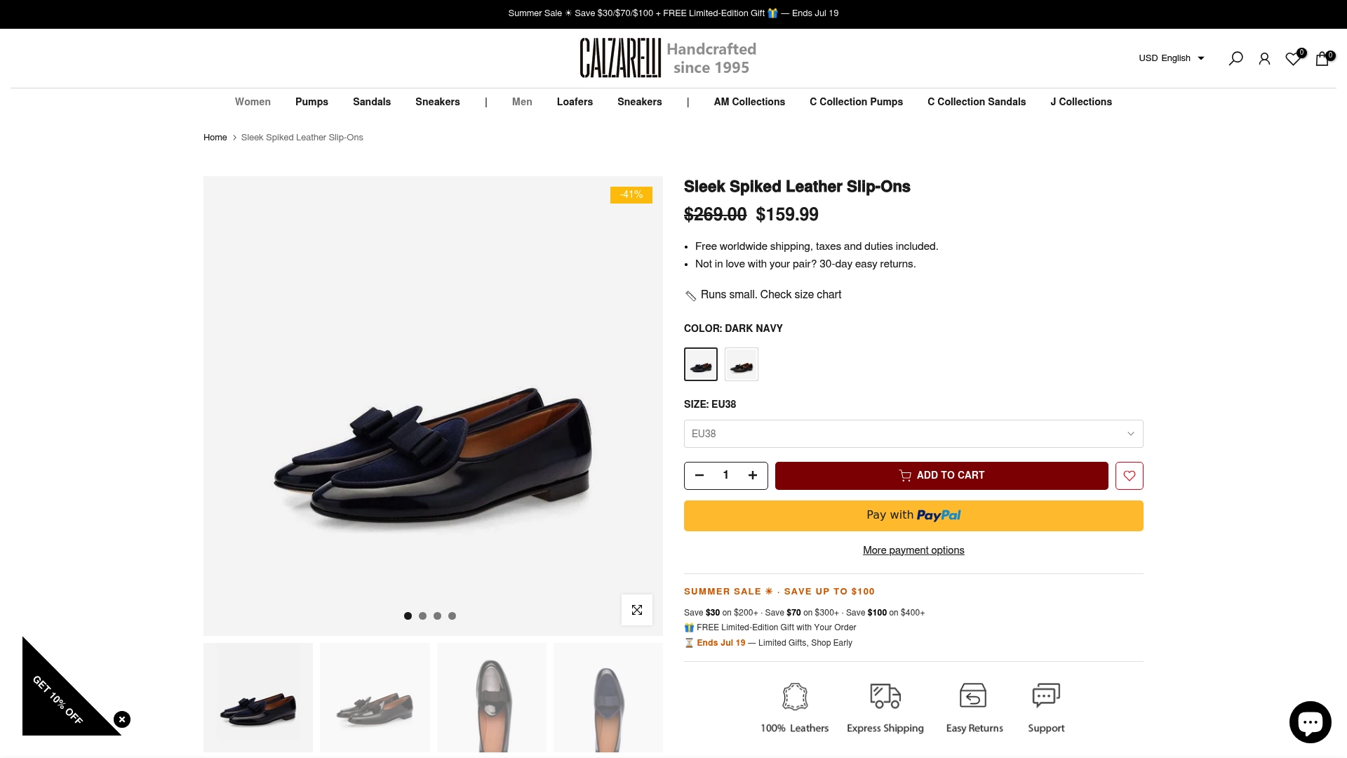 https://calzarelli.com/products/sleek-spiked-leather-slip-ons