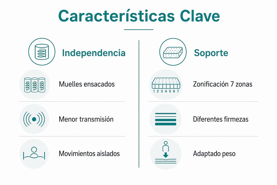 Infografía: ¿Qué colchón elegir si duermes en pareja? Comparamos las opciones más recomendadas.