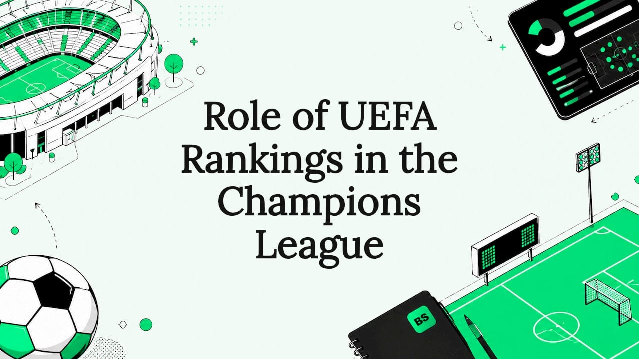 Decorative football ranking title card illustration