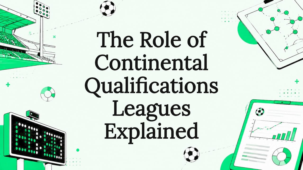 Decorative football graphics framing title text area