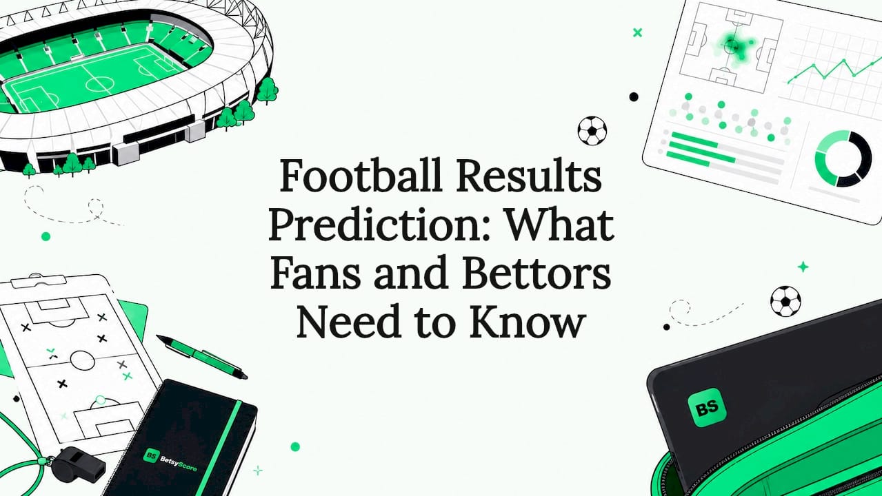Decorative title card with football and data visuals