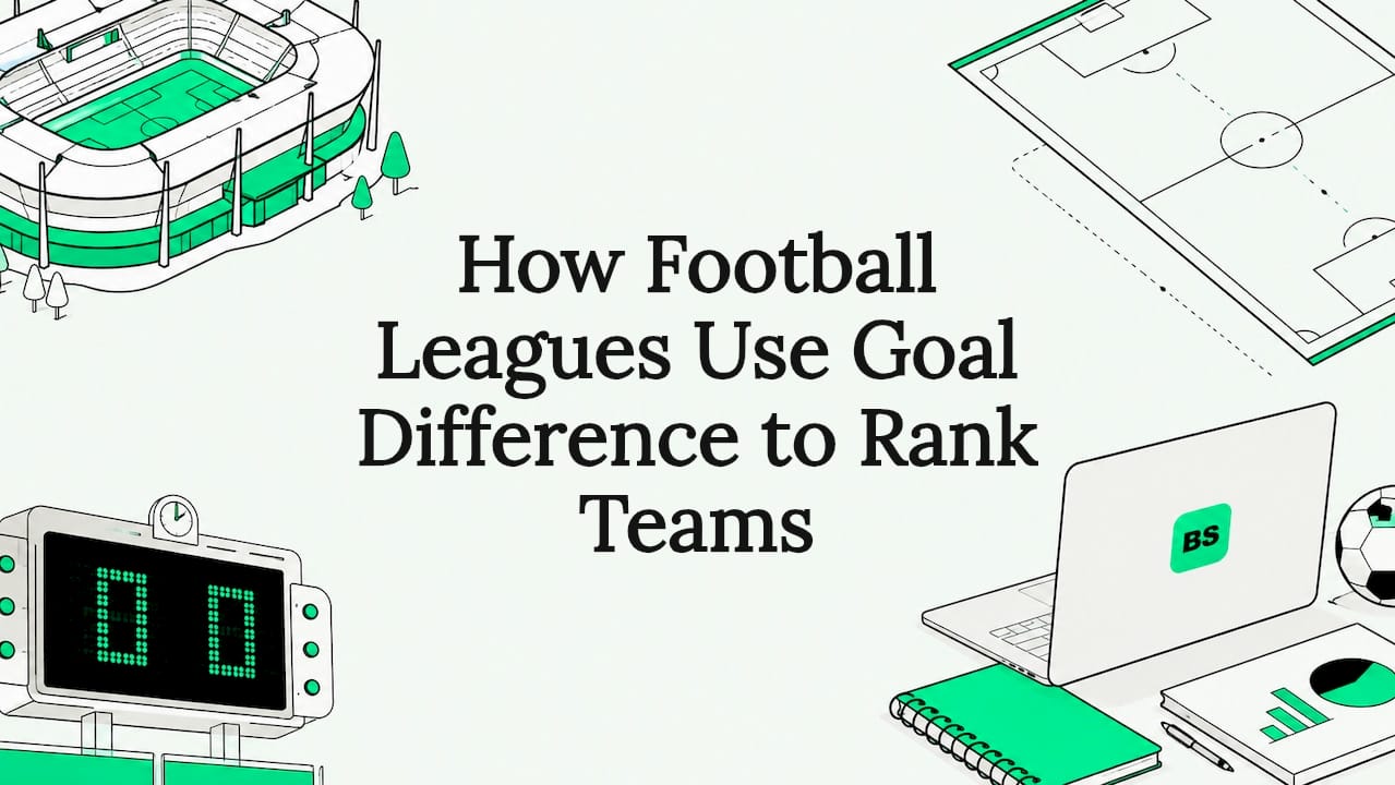 Decorative football themed title card illustration