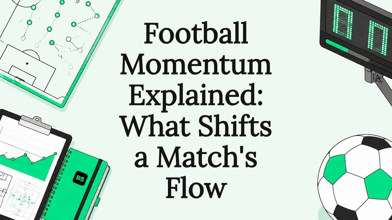 Decorative football data themed title card