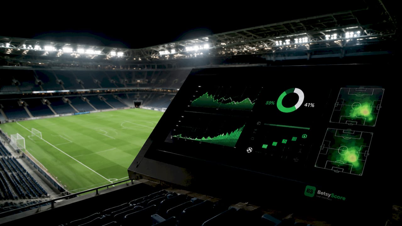 Modern football momentum scoreboard display