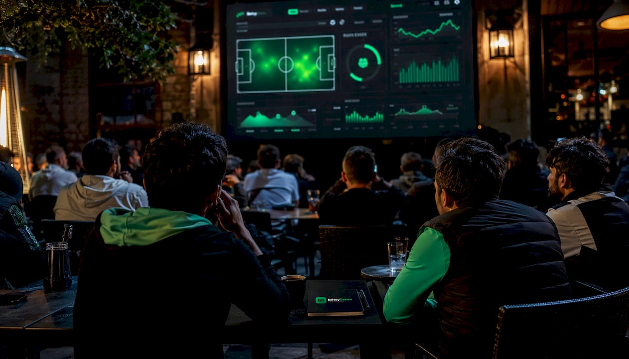 Close-up of football live metrics dashboard screen