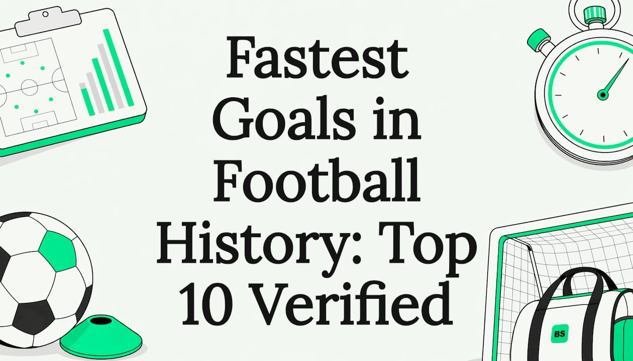 Decorative football-themed title card illustration