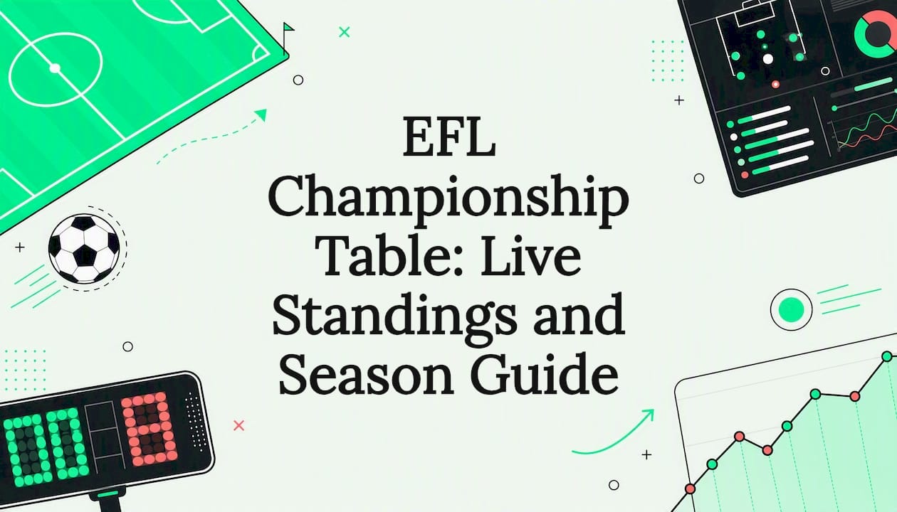 Decorative title card illustration for football data article