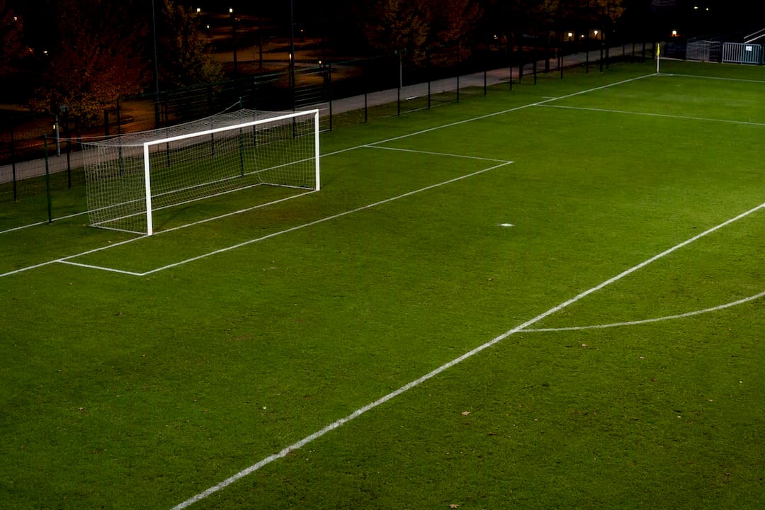 Football goal area and six-yard box lines