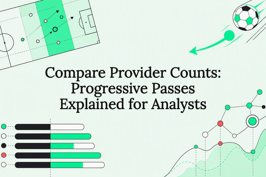Progressive passing analytics title card