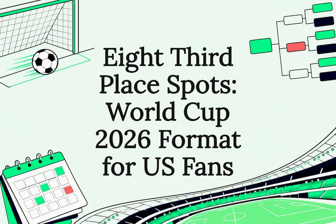 Decorative 2026 World Cup format title card