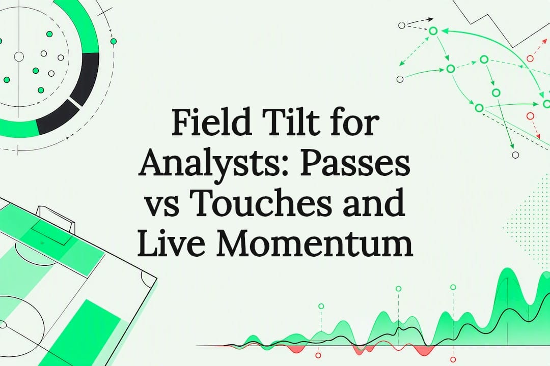 Field tilt football data title card