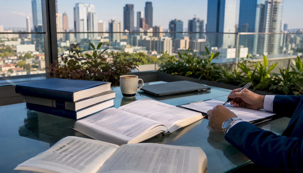 Hands comparing Florida law firm directories
