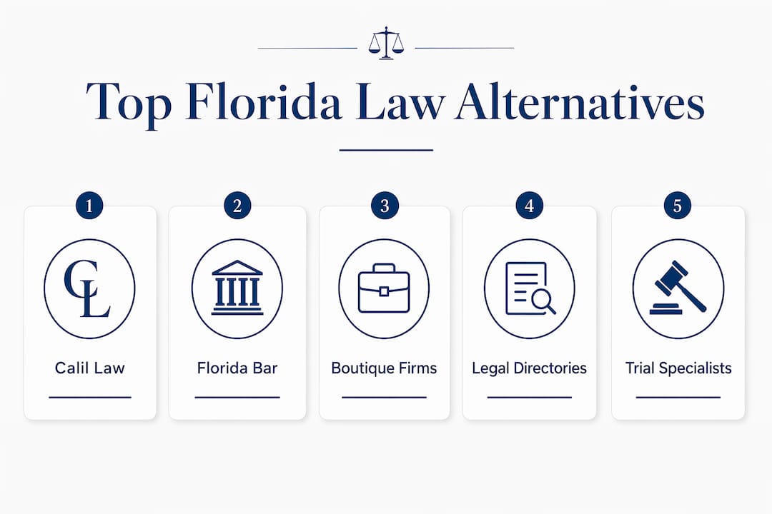 Infographic ranking Florida law firm alternatives