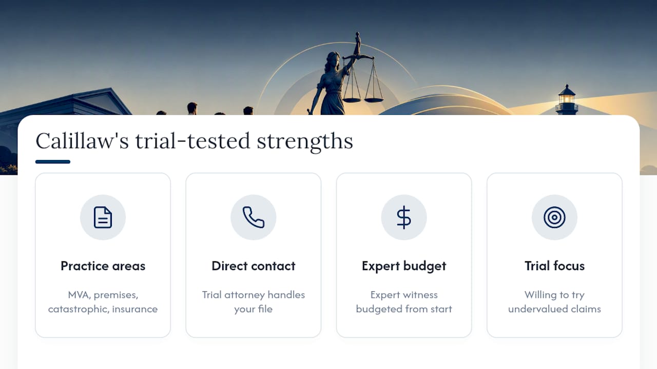 Calillaw handles serious Florida injury cases with trial-tested focus — overview diagram