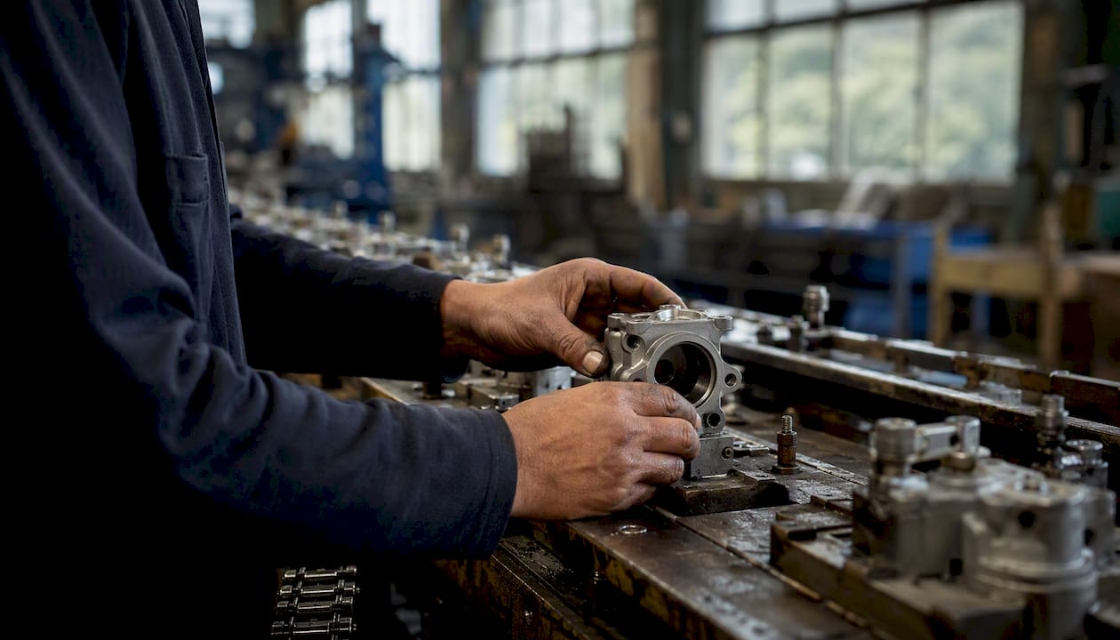 Assembly line with near-defective product components