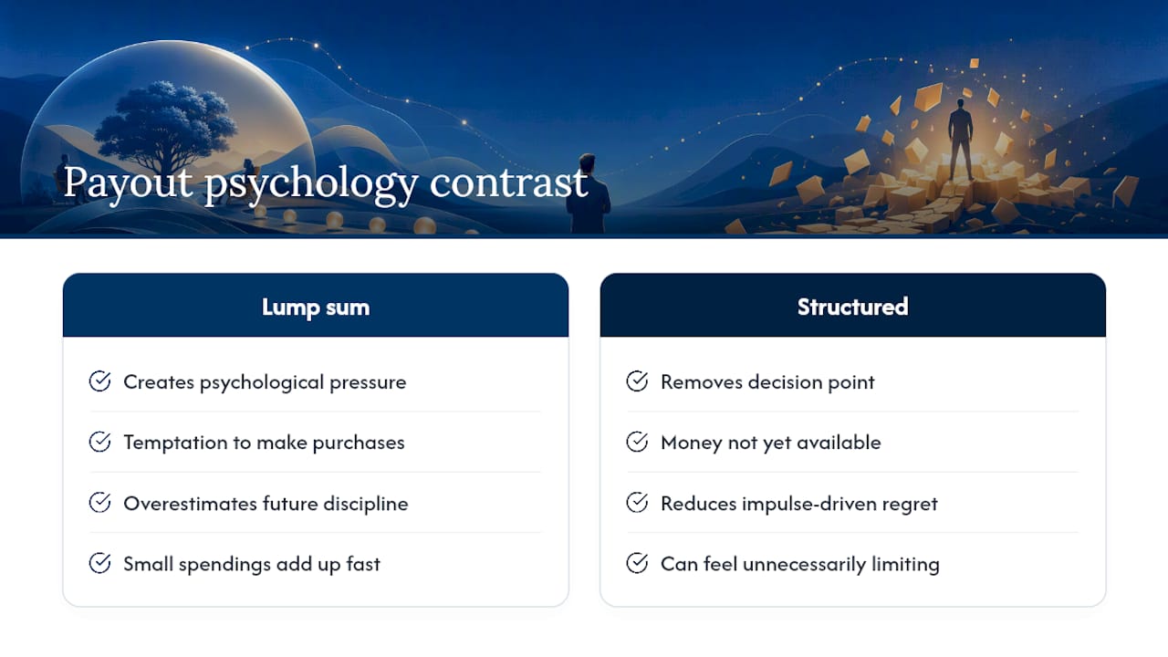 The Psychology Behind Choosing a Payout Structure — overview diagram
