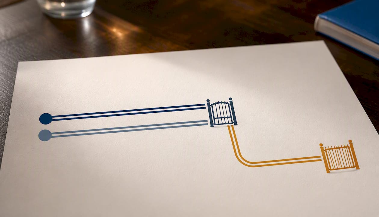 Illustrated paths showing linked claim deadlines