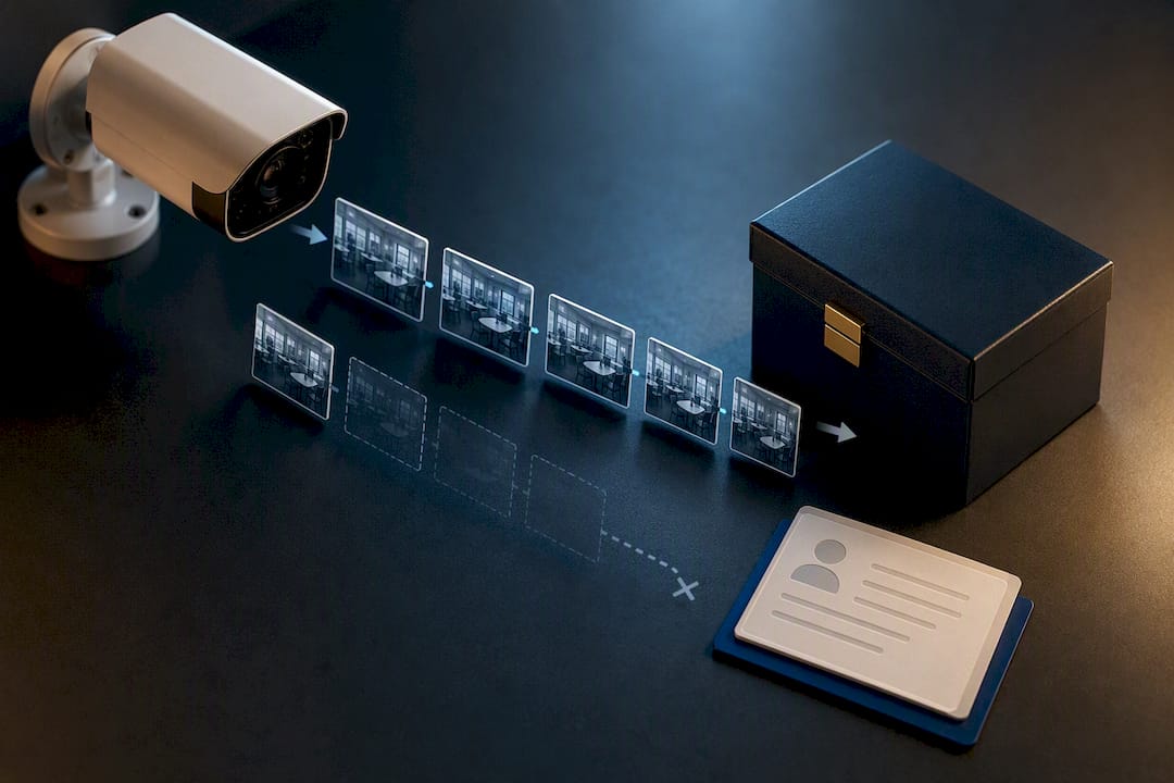 Illustration of preserving surveillance evidence