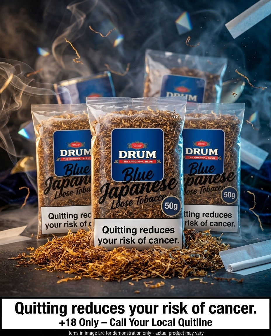 Drum Blue 500g Japanese Premium Loose Tobacco – Halfzware Richness, Bulk Value & Fast Shipping to Your Door